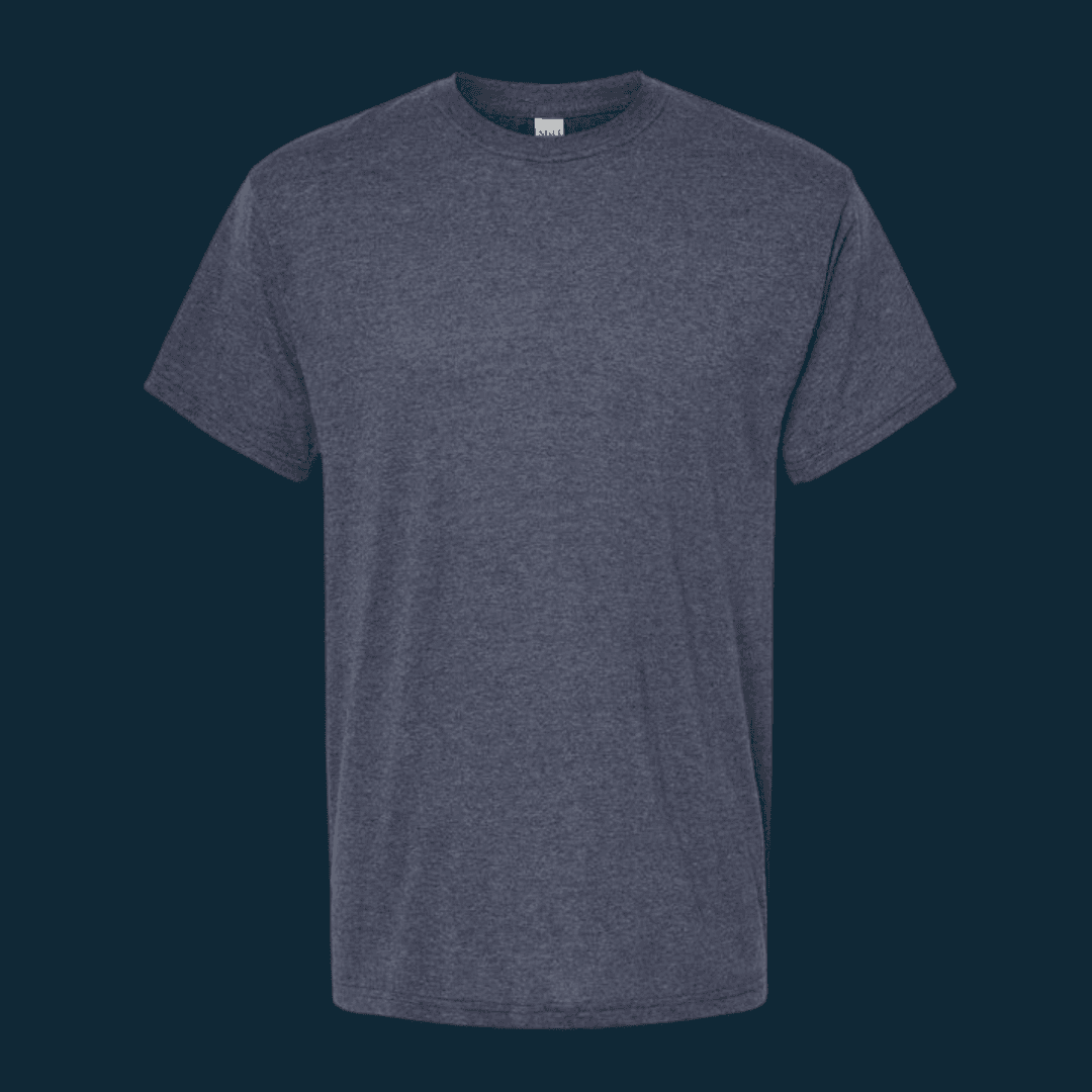 Playera cuello redondo Marino Jaspeado
